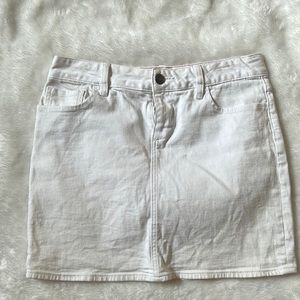 J.Crew white denim skirt